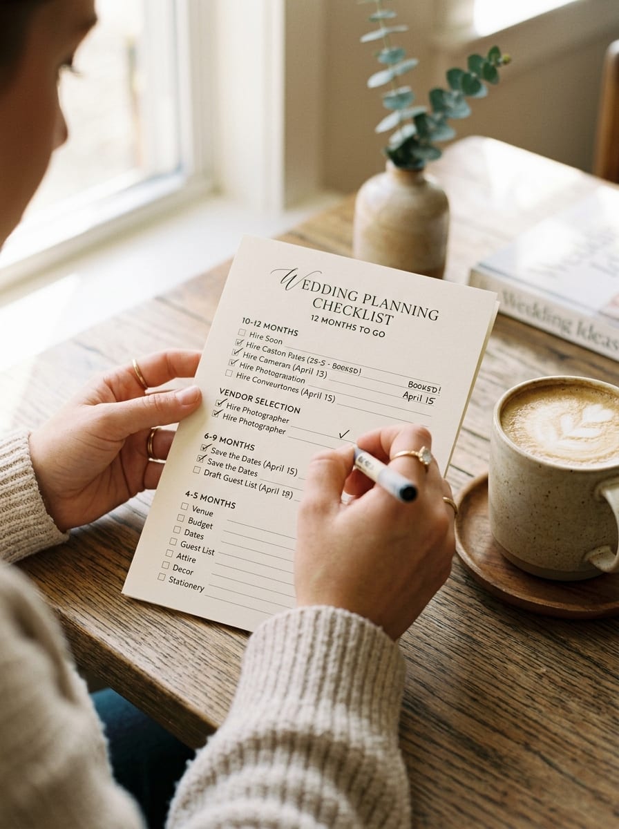 Printable free wedding planning checklist PDF
